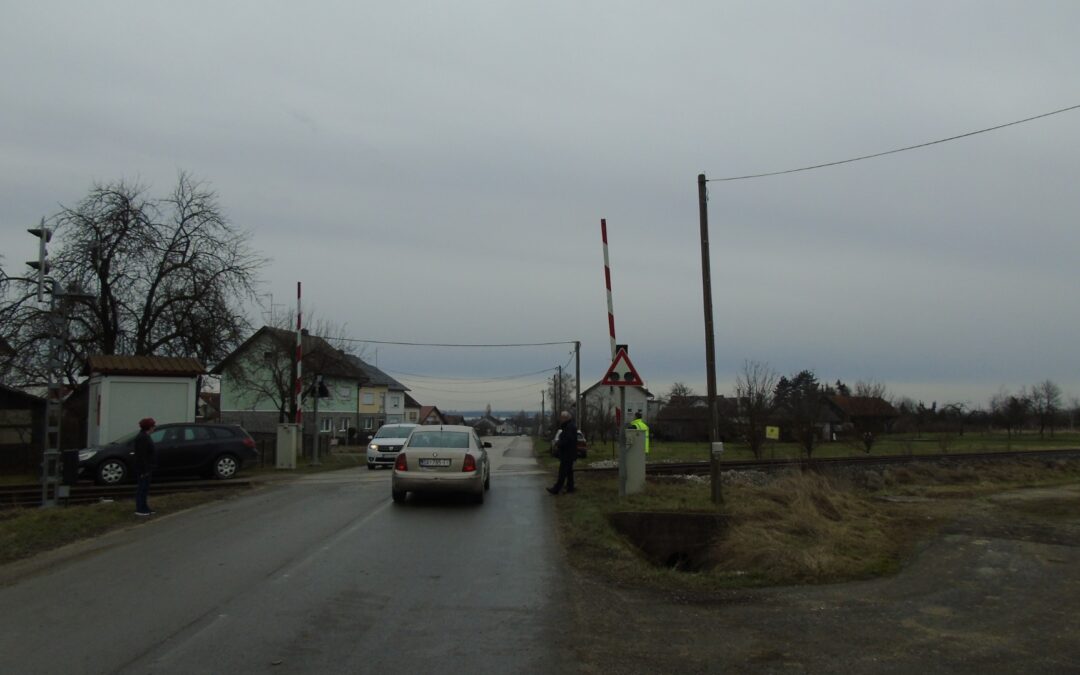 Očevid nesreće između kolodvora Banova Jaruga-Lipik, nesreća na ŽCP Međurić, 22. veljače 2026.